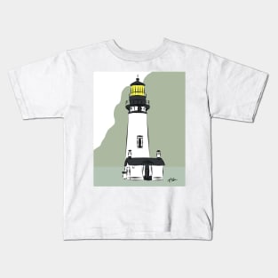 Yaquina Head Lighthouse Kids T-Shirt